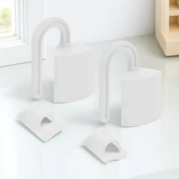 Niceauty 2Pcs Anti Pinch Door Guard White Safety Door Stoppers for Childproofing