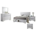 thumbnail image 1 of Chic White 5 Piece Bedroom Set with California King Platform Bed, 1 of 9