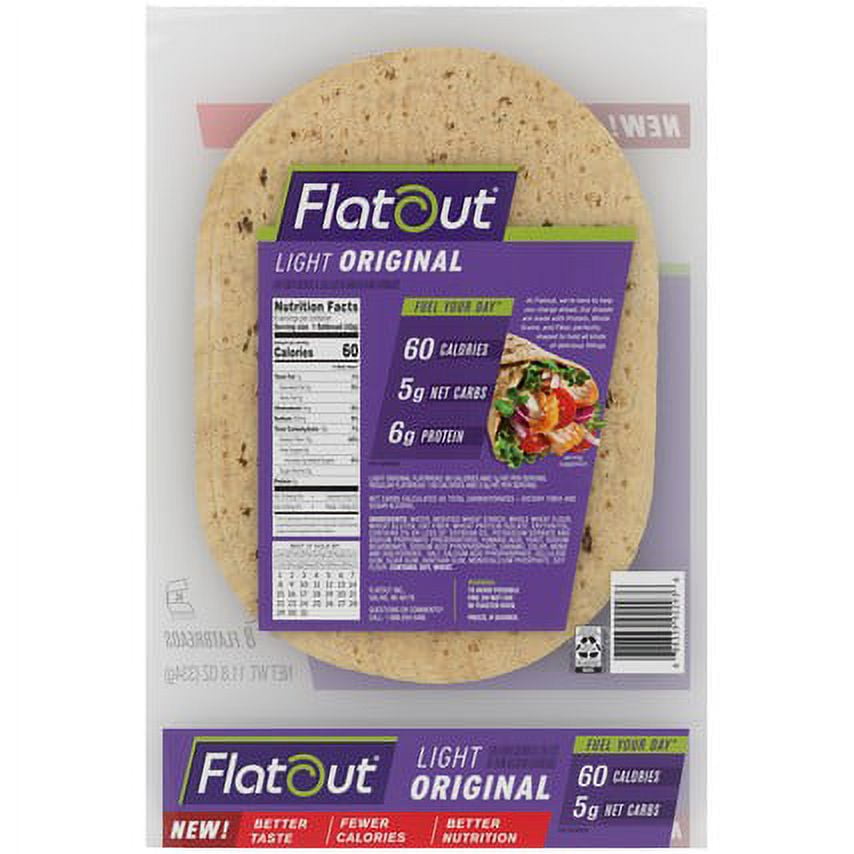 Flatout Light Original Flatbread Wraps, 8 Flatbreads