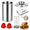As Shown3, variant on Ham Maker Stainless Steel Lunch Meat Maker with Silicone Grips ,Hand Press for Food Deli Meat Maker Homemade Meat Press with Thermometer