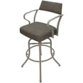 thumbnail image 4 of Carolina Swivel Tilt Bar 30" Metal Bar Stool -  Brown Fabric - Beige frame, 4 of 6
