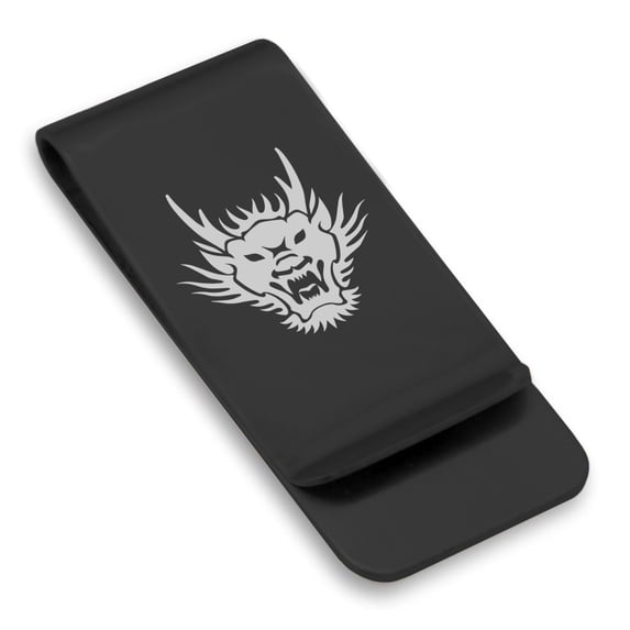 Stainless Steel Year of the Dragon Zodiac Classic Slim Money Clip Credit Card Holder
