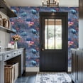 thumbnail image 3 of Peel and Stick Wallpaper Ethereal Twilight Garden Glowing Ghost Flowers Wall Mural 17.7in x 9.8ft Self Adhesive Removable Wall Paper Renter Friendly Wallpaper for Nursery Bedroom Cabinets, 3 of 8