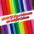 thumbnail image 2 of 360 Pieces Pipe Cleaner 40 Assorted Colored Chenille Stems for Art and Crafts, Children’s Craft Supplies (6 mm x 12 inch), 2 of 8