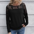 thumbnail image 4 of Aayomet Womens Summer Tops Womens Tops Casual Long Sleeve Shirts with Kangaroo Pocket Side Split,Black XL, 4 of 5