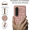 thumbnail image 5 of Compatible with Samsung Z Fold 4 Case Glitter Bling Samsung Galaxy Z Fold 4 Phone Case for Girls Cute Bumper Shockproof Protective Cases (Rose Gold), 5 of 6