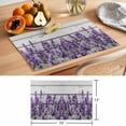 thumbnail image 6 of Spring Flowers Placemats Set of 4 Purple Botanical Floral Wooden Grain Place Mats Indoor Wipeable Table Mats Washable Cloth Dining Table Placemats for Kitchen Holiday Party Home Decor 13x19 Inch, 6 of 9