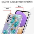 thumbnail image 4 of Allytech Samsung Galaxy A32 5G Case [NOT for A32 4G], Flower Series Crystal Clear Back Cover Flexible TPU Silicone Shockproof Drop Proof Anti-yellow Case Cover for Galaxy A32 5G, Green Flower, 4 of 5