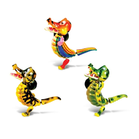 CoTa Global Alligator Refrigerator Bobble Magnets Set of 3 - Assorted Color Fun Cute Wild Life Animal Bobble Head Magnets For Kitchen Fridge, Home Decor, Cool Office and Decorative Novelty - 3 Pack