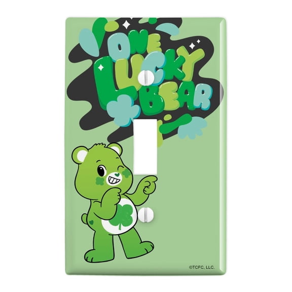 Care Bears: Unlock the Magic One Lucky Bear Plastic Wall Decor Toggle Light Switch Plate Cover
