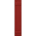 thumbnail image 5 of Ekena Millwork 10 1/2"W x 52"H Americraft Three Board (2 Batten) Exterior Real Wood Joined Board-n-Batten Shutters (Per Pair), Fire Red, 5 of 10