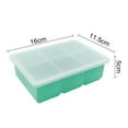 thumbnail image 2 of ievspot 6-Cell Deep Grid Ice Tray with Leak-proof Transparent Lid, Food-grade and Reusable Wide-bottom Ice Maker Mold for Freezer, 2 of 8