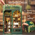 thumbnail image 3 of Kit de casa en miniatura para bricolaje, lindo y divertido, rincón, librería con búhos, 3 of 9
