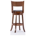 thumbnail image 5 of Boraam Palmetto 29in. High Back Swivel Wood Bar Stool, Walnut Finish, 5 of 9