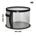 thumbnail image 2 of Deago 2 Pack Large Clear Hat Storage Boxes, Foldable Round Cowboy Hat Organizer for Closet, Wide Brims Hat Case with Carrying Handles, Hat Bag (Gray), 2 of 8