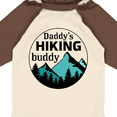 thumbnail image 4 of Inktastic Daddy's Hiking Buddy with Mountains and Trees Boys or Girls Long Sleeve Baby Bodysuit, 4 of 5