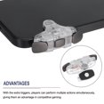 thumbnail image 4 of Gaming Trigger Mobile Game Controller 3rd Double Side Fire Keys Shooter Sensitive Clear, 4 of 5