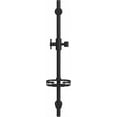 thumbnail image 2 of 28in. Adjustable Slide Bar with Integrated Soap Dish Matte Black, 2 of 6