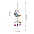 thumbnail image 3 of Crystal Wind Chimes Suncatcher Gold Crescent Moon Boho Home Decor for Gifting, 3 of 8