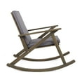 thumbnail image 5 of GDF Studio Ridgewood Outdoor Acacia Wood Rocking Chair with Cushion, Gray, 5 of 6