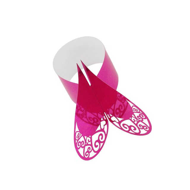 50 piezas ahueca hacia fuera el soporte del de servilleta de boda decoración de partido de Navidad Sunnimix Servilletero