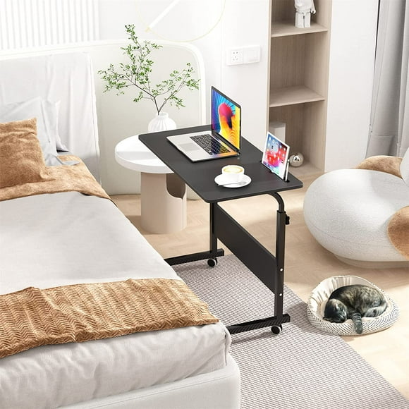 SogesPower inches Adjustable Lap Table Mobile Laptop Computer Stand Bedside Table Portable Side Table for Bed Sofa