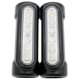 thumbnail image 1 of luz de conducción trasera con luz de giro LANNMXG para motocicleta barra de autopista LED negra, 1 of 5