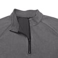 thumbnail image 6 of LEAVINGSUO Pullover Shirts for Men Fall Winter Washed Long-sleeved Stand-up Collar Shirt Dark Gray S, 6 of 6