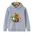 thumbnail image 4 of Ropa infantil con estampado creativo de Super Mario, sudadera informal de calle para hermano, sudadera deportiva para exteriores, sudadera con capucha para hermano de 3 a 14 años, 4 of 4