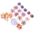 thumbnail image 1 of 16 piezas de clips para el cabello con flores falsas, accesorios para el cabello de flores para mujeres y niñas, color púrpura, 1 of 7
