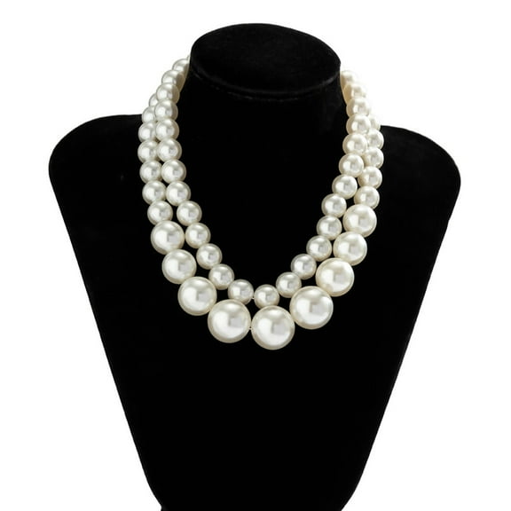 YIEMEEN Pearls Necklace Pearls Beads Necklace Pearls Material Party Jewelry for Daily