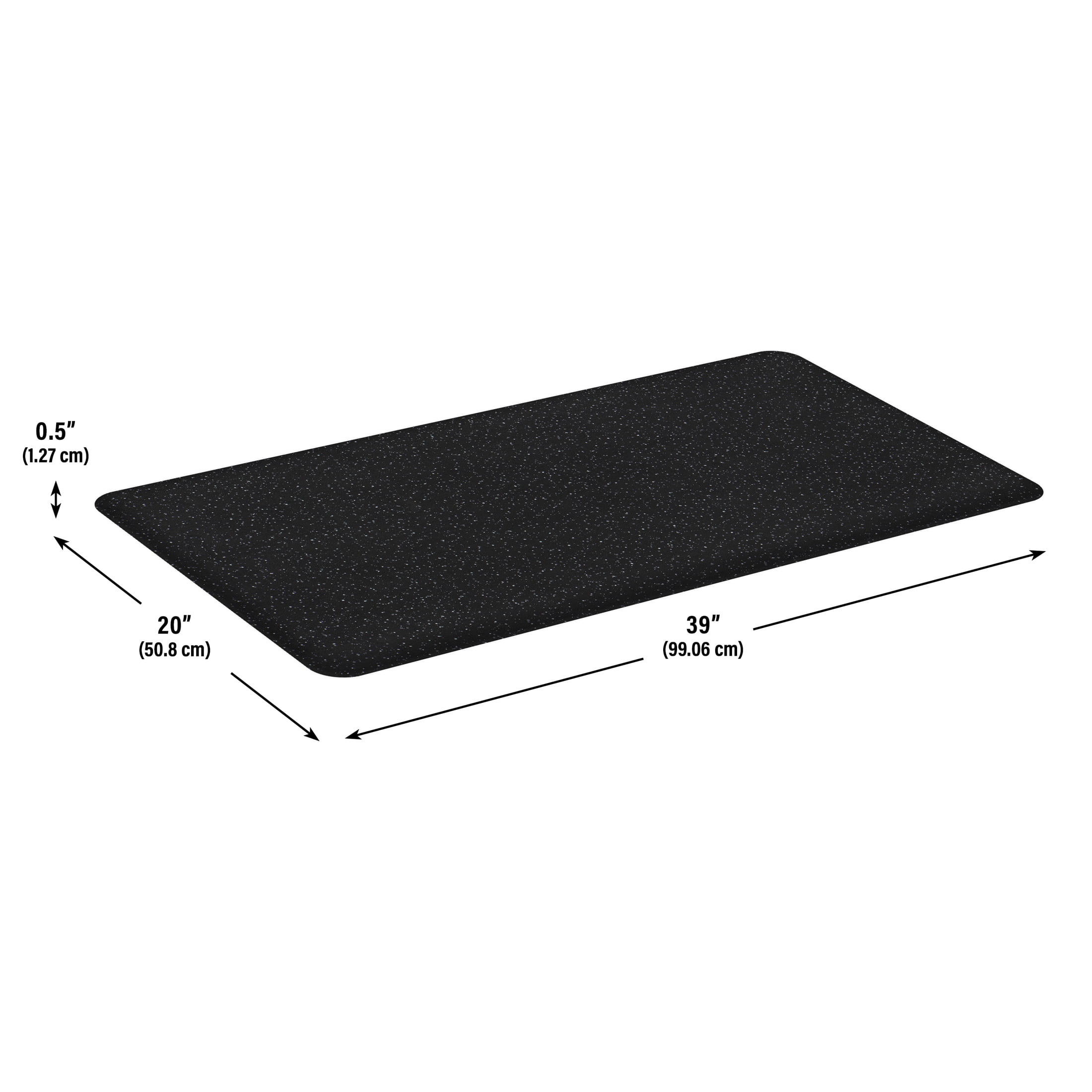 Mainstays Kitchen Anti-Fatigue Comfort Mate D Mat Black Fleck, 20”x 39”