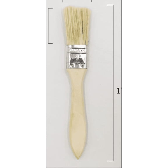 Wooden Handle Bbq Grill Brush with Stainless Steel Bristles, Heat Resistant Paint Brush for Outdoor Use, Resistant to Oil And Water, Ideal for Grills, Decks, And Metal Surfaces, Includes , A Brush