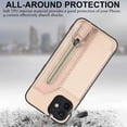thumbnail image 6 of for iPhone 11 Cases,Case for iPhone 11 with Card Holder Zipper Wallet,Camera Lens Protector,Double Magnetic Clasp,Leather Kickstand Card Slots Protective Flip Cover for Women Men (Beige), 6 of 14