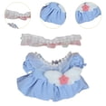 thumbnail image 6 of Kokiya Doll Dress with Headband Doll Changing Clothes Fashion Make Your Own Dolls blue, 6 of 9
