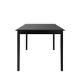 thumbnail image 4 of Weston Home Lexington 60" Rectangular Wood Dining Table, Black, 4 of 7