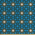 thumbnail image 1 of Ethnic Fabric by the Yard, Moroccan Stars Pattern with Geometric Shapes Bohemian Folklore Motifs, Upholstery Fabric for Dining Chairs Home Decor Accents, Dark Taupe Off White by Ambesonne, 1 of 4
