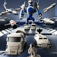 thumbnail image 2 of BINGLI Rocket Toys for Kids Space Shuttle Toys with Astronaut Figure and Space Rover Space Toys for Boys 5-12 Kids Planet Toys Stem Toys for Boys & Girls Astronaut Toys Kid Spaceship Toy, 2 of 8