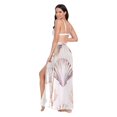 thumbnail image 3 of FORMRS Womens Beach Sarong Semi-Sheer Bikini Wrap Skirt Swimsuit Cover-ups, Purple Seashell, 3 of 7