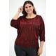 thumbnail image 1 of Blusa brillos Roman Fashion /Tallas Extras, 11760 (Rojo) rojo 38 Roman Fashion BL-GR-11760-ROJO, 1 of 7
