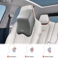 thumbnail image 5 of CxhicLuv Car Neck Pillow Auto Cervical Support Adjustable Elastic Breathable Knitted Fabric Vehicle Comfort Accessories Neck Pain Relief Sedentary People Drivers, Gray, 5 of 6