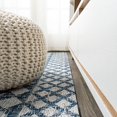 thumbnail image 4 of JONATHAN Y JONATHAN  Y Carwa Diamond Tribal Medallion Indoor/Outdoor Area Rug 2 X 8 - Ivory/Blue, 4 of 5