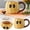 Yellow, variant on Cute Ceramic Halloween Mug With Pumpkin Design For Hot Beverages