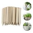 thumbnail image 3 of Worgeous 50PCS Beige Wooden Garden Plant Tags Composite Material Easy to Write Labels for Home and Nursery, 3 of 8