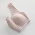 thumbnail image 4 of khonts,Women's Front Closure Everyday Bras Wireless Comfort Full Coverage Bra Push up Lift Breathable Leisure Bralettes Light Pink 44, 4 of 5