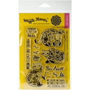 Waffle Flower Crafts Clear Stamps 4"X6"-Flora Cat Meow