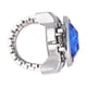 thumbnail image 5 of EeaseMX Anillo de dedo en forma de reloj ovalado especial Anillo de reloj de cuarzo exquisito de moda para hombres y mujeres (azul), 5 of 7