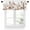 White Red, variant on Spring Floral Valances for Windows, Sunflower Lavender Flower Leaf Rod Pocket Kitchen Window Curtain Valance, Rustic Plant Window Treatment Valance Curtains for Kitchen Living Room Bathroom, 54"x18"
