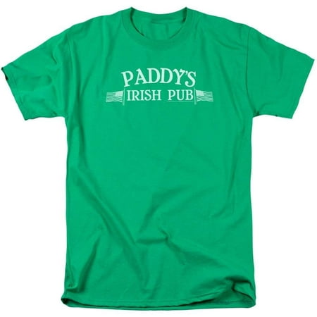It's Always Sunny in Philadelphia Paddy's Irish Pub Logo Mens Adult T-Shirt Kelly (Best Irish Pubs In Boston)