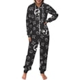 thumbnail image 2 of Badtz Maru Unisex Onesie Pajamas Zipper Jumpsuit Hooded One Piece Sleepwear for Family Mens Womens, 2 of 8